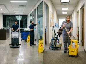 commercial cleaning vs in-house cleaning